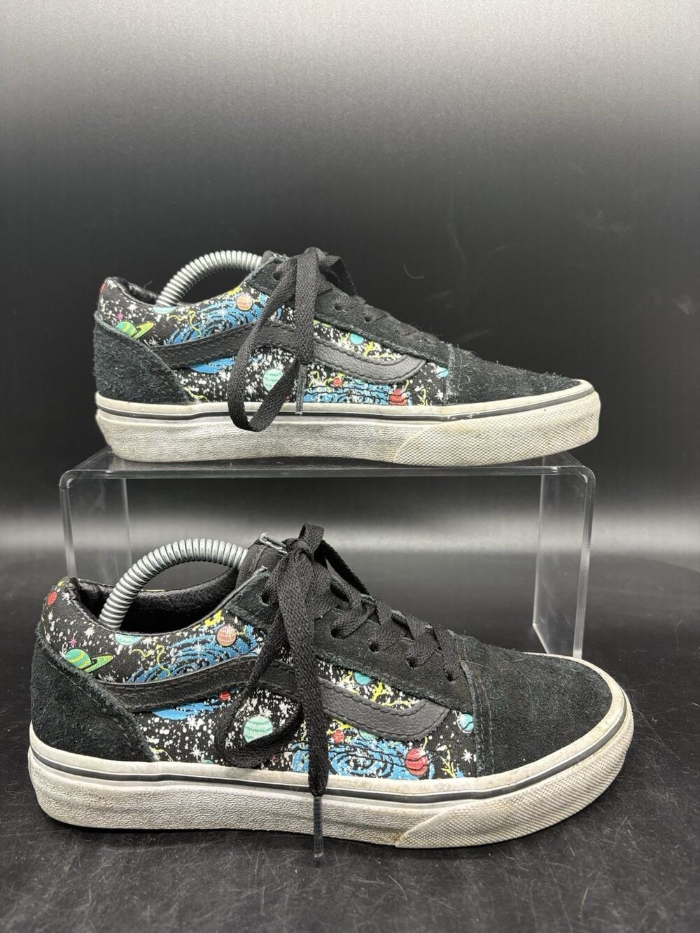 VANS Old Skool Space Cosmic Graphic Black Multicolor Unisex Kids Sneakers 3